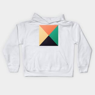 Geometric and symmetrical triangles design Kids Hoodie